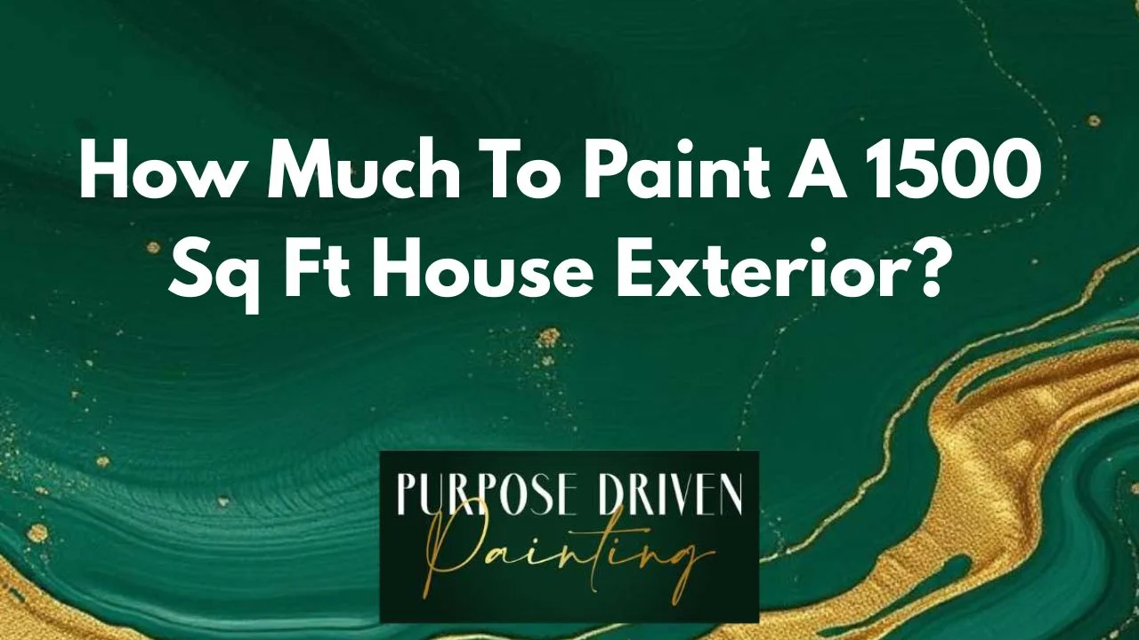 How Much To Paint A 1500 Sq Ft House Exterior