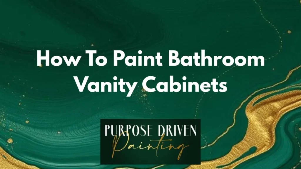 How To Paint Bathroom Vanity Cabinets