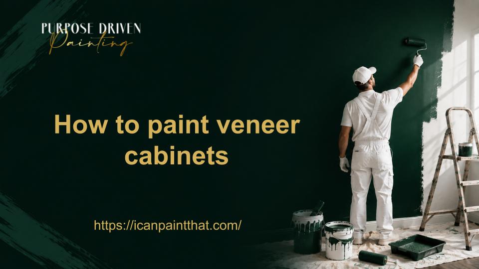 How to paint veneer cabinets