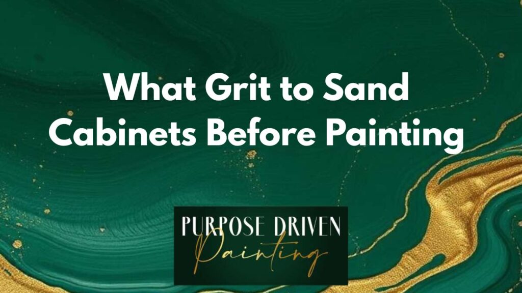 What Grit to Sand Cabinets Before Painting