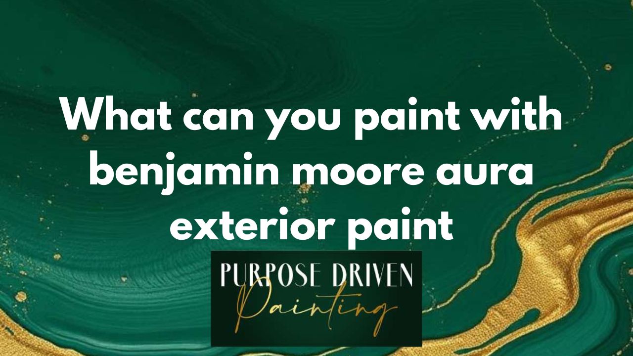 What can you paint with benjamin moore aura exterior paint
