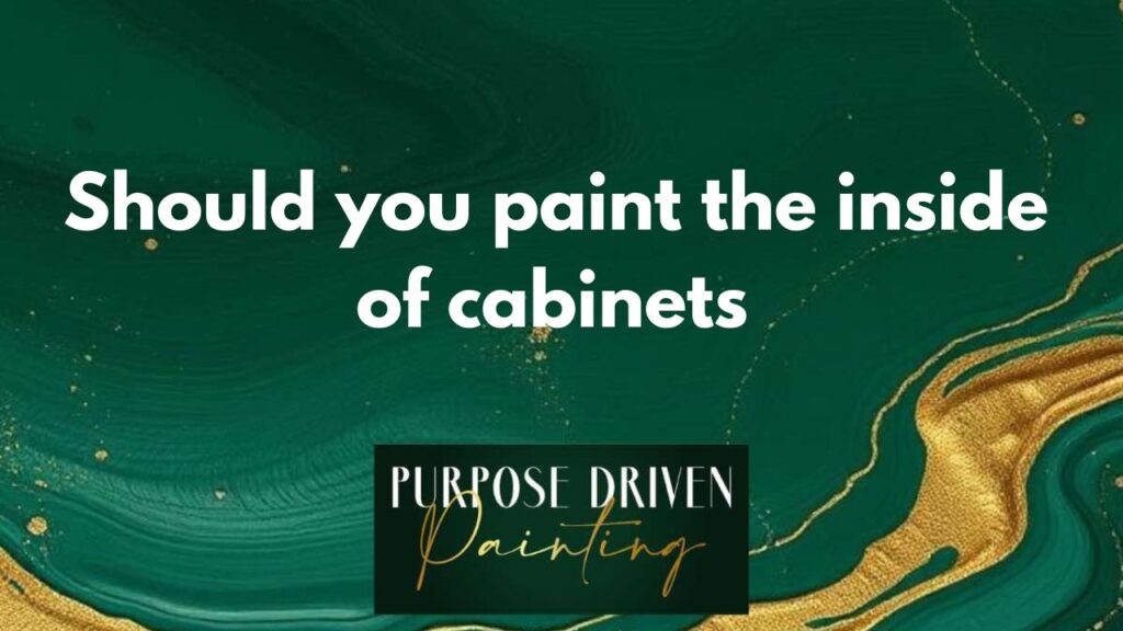 Should you paint the inside of cabinets