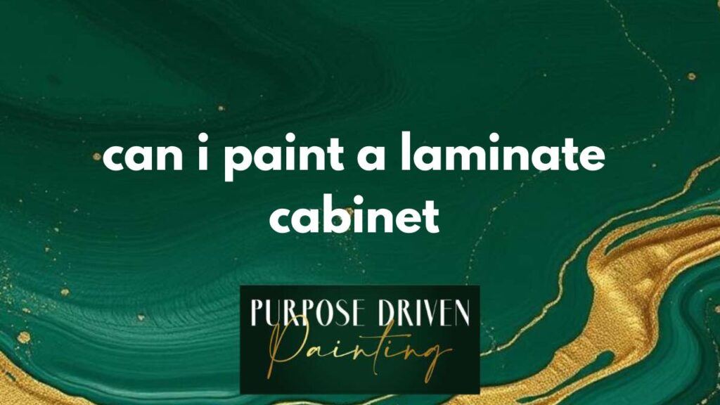 can i paint a laminate cabinet