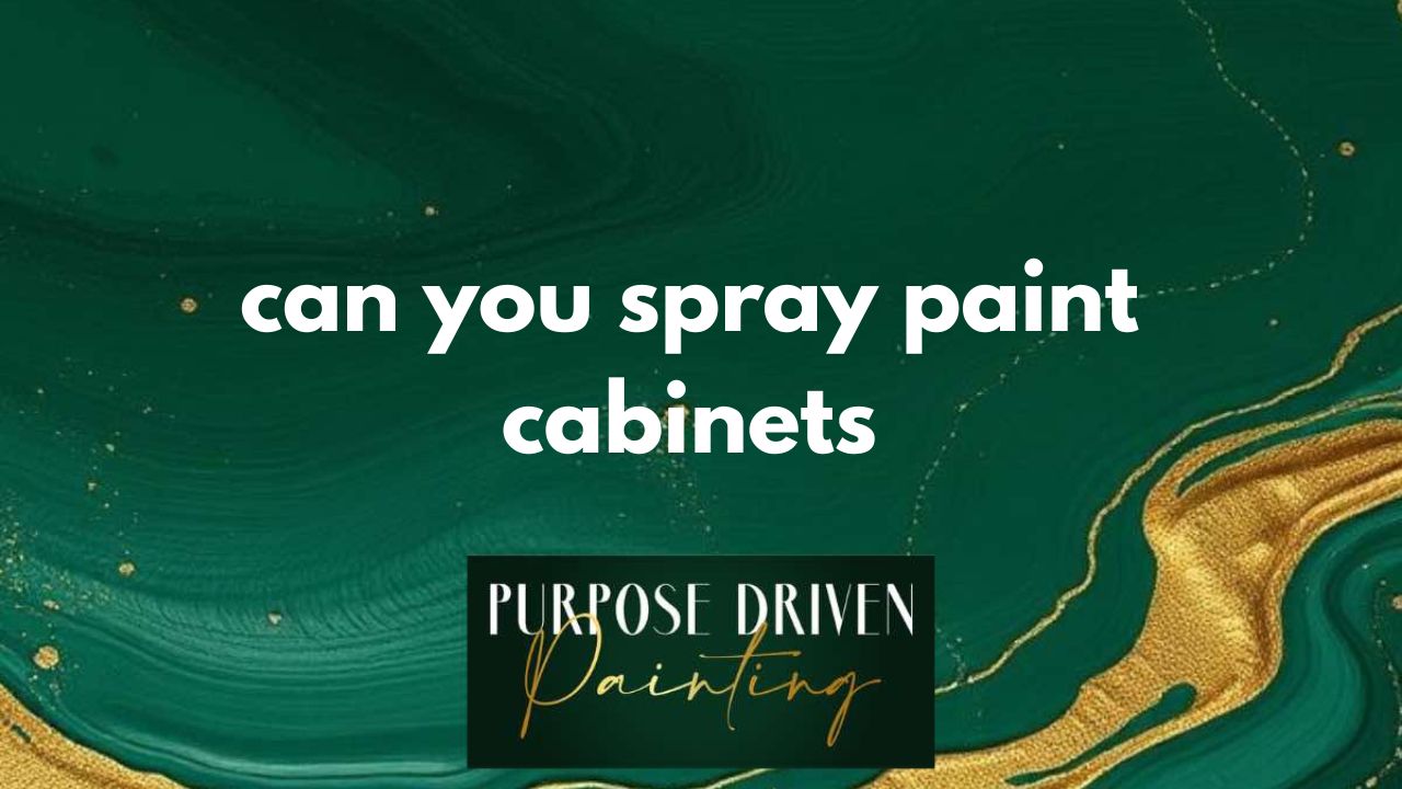 can you spray paint cabinets