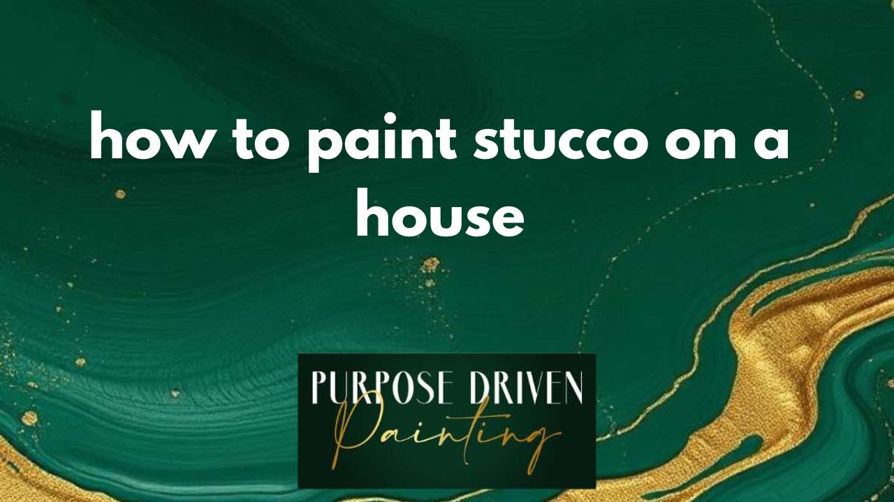 how to paint stucco on a house