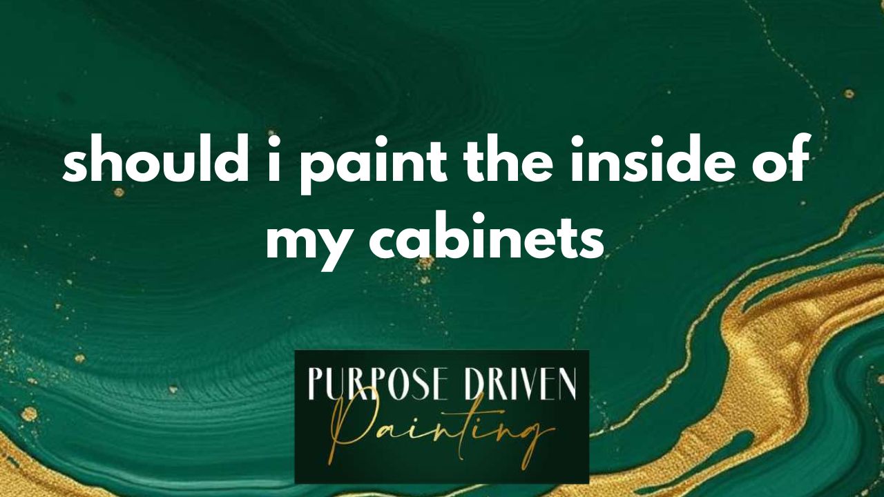 should i paint the inside of my cabinets