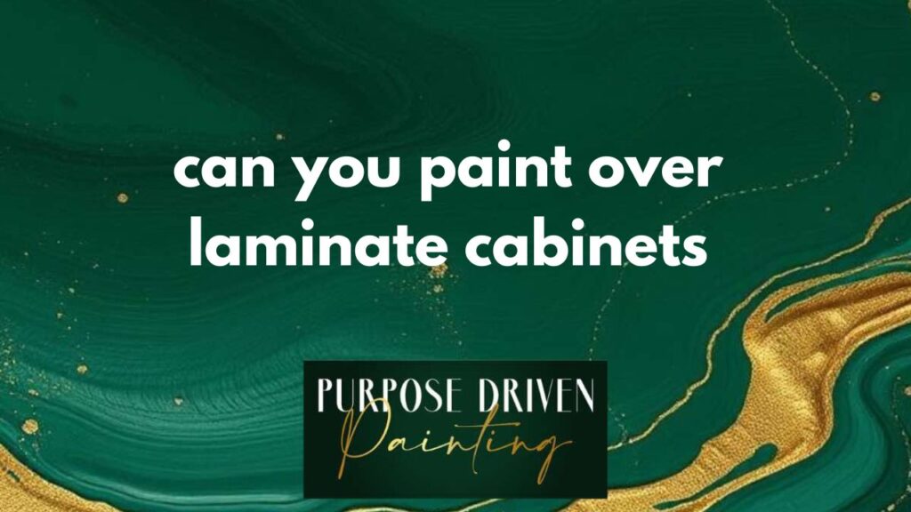 can you paint over laminate cabinets