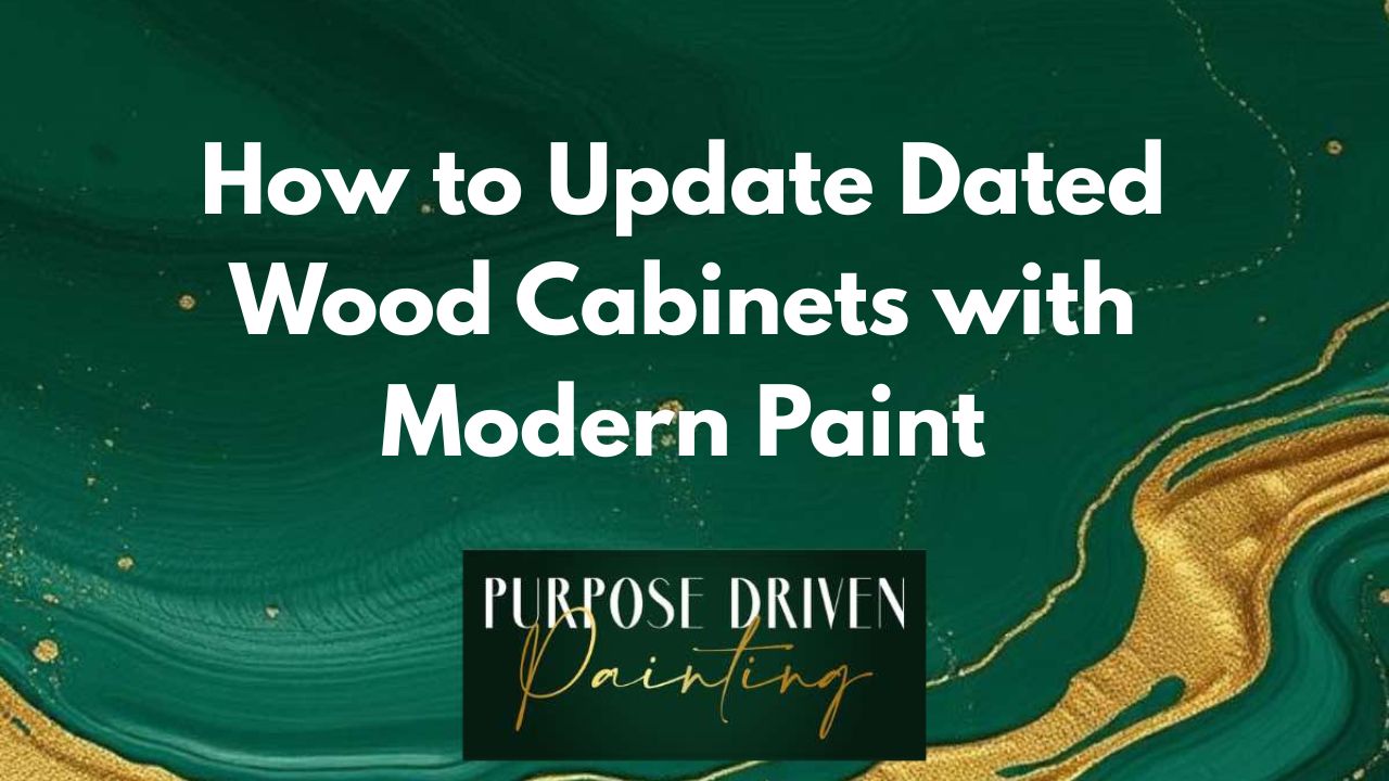 How to Update Dated Wood Cabinets with Modern Paint