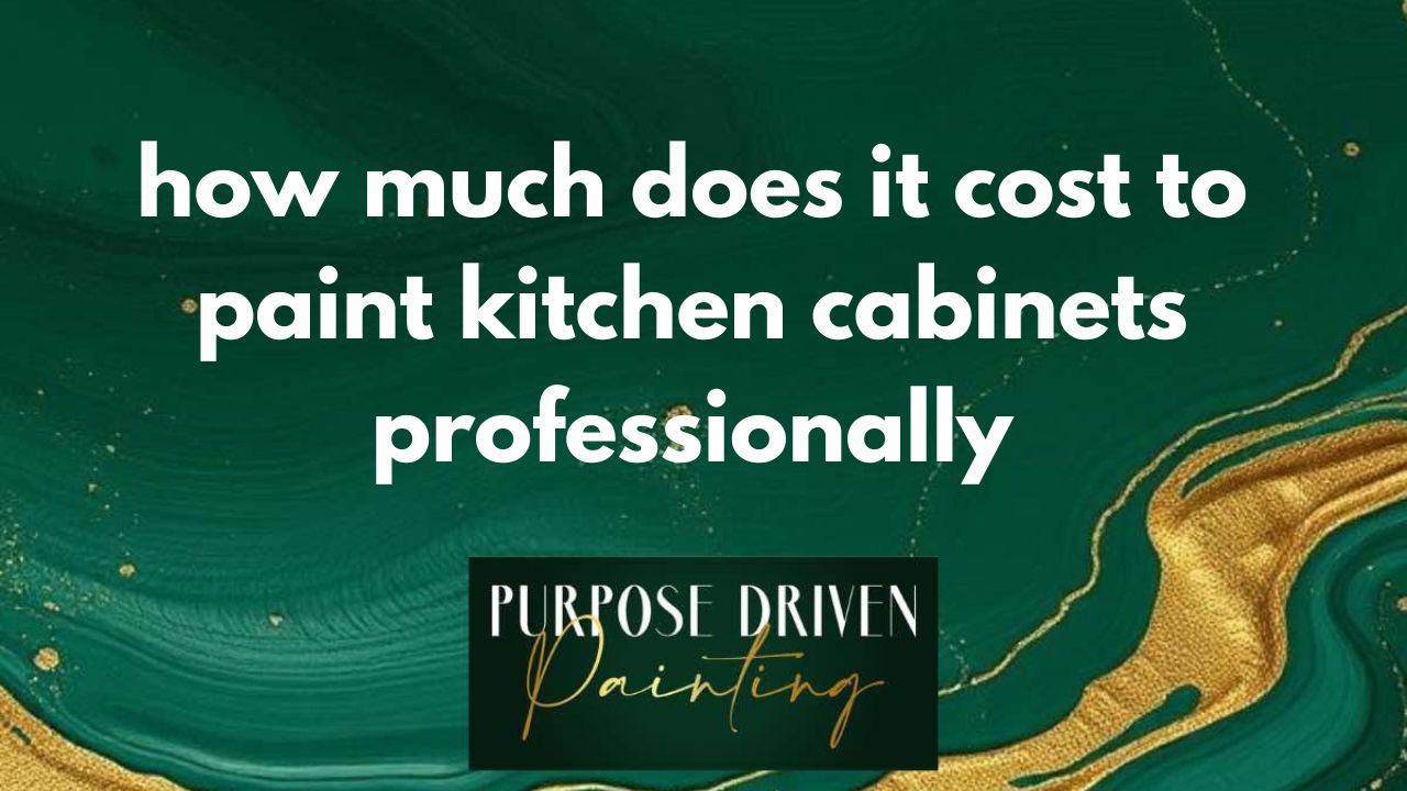 how much does it cost to paint kitchen cabinets professionally